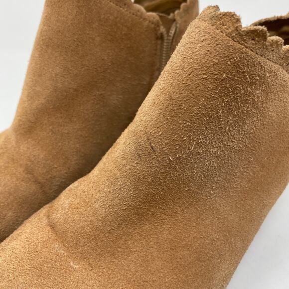 Jack Rogers Marianne Womens Sz 7.5 Boots Zipper Closure Ankle Boot Stacked Heel - Picture 4 of 10